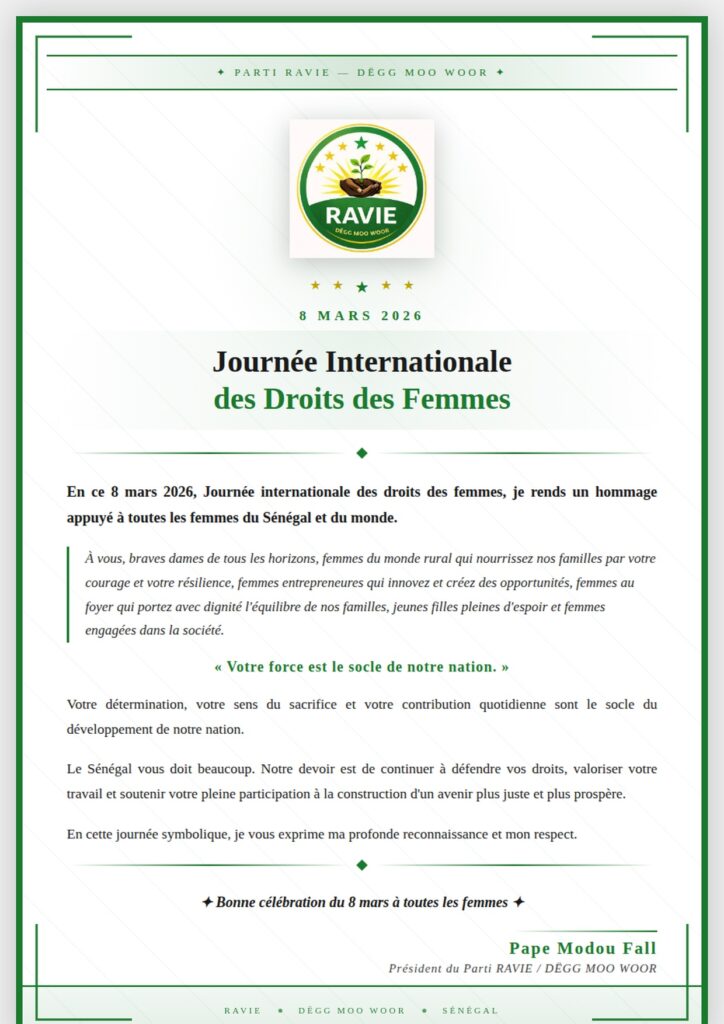 Hommage aux femmes - RAVIE 8 mars 2026